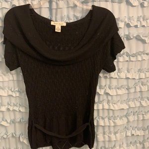 Women’s summer SS black sweater WHBM medium.